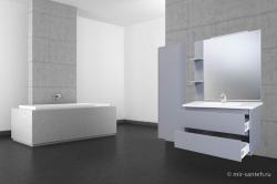 Мебель для ванной Bellezza Лоренцо 80 подвесная серебро