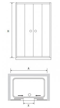 Душевая дверь RGW CL-10 130х185