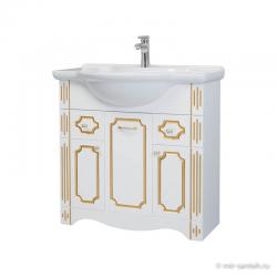 Мебель для ванной Bellezza Кантри 85 с 2 ящ. (патина золото)