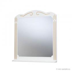 Зеркало Bellezza Кантри 105 белое патина золото