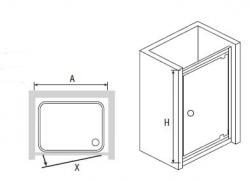 Душевая дверь RGW PA-05 70х185