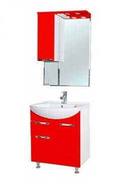 Мебель для ванной Bellezza Альфа 65 с 1 ящиком красная