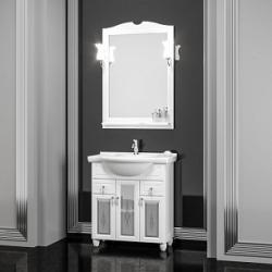 Мебель для ванной Opadiris ТИБЕТ 70 белый с художественным стеклом