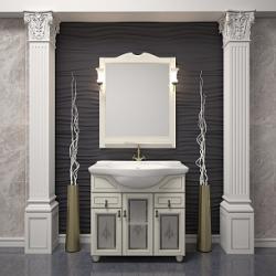 Мебель для ванной Opadiris ТИБЕТ 70 слоновая кость с художественным стеклом